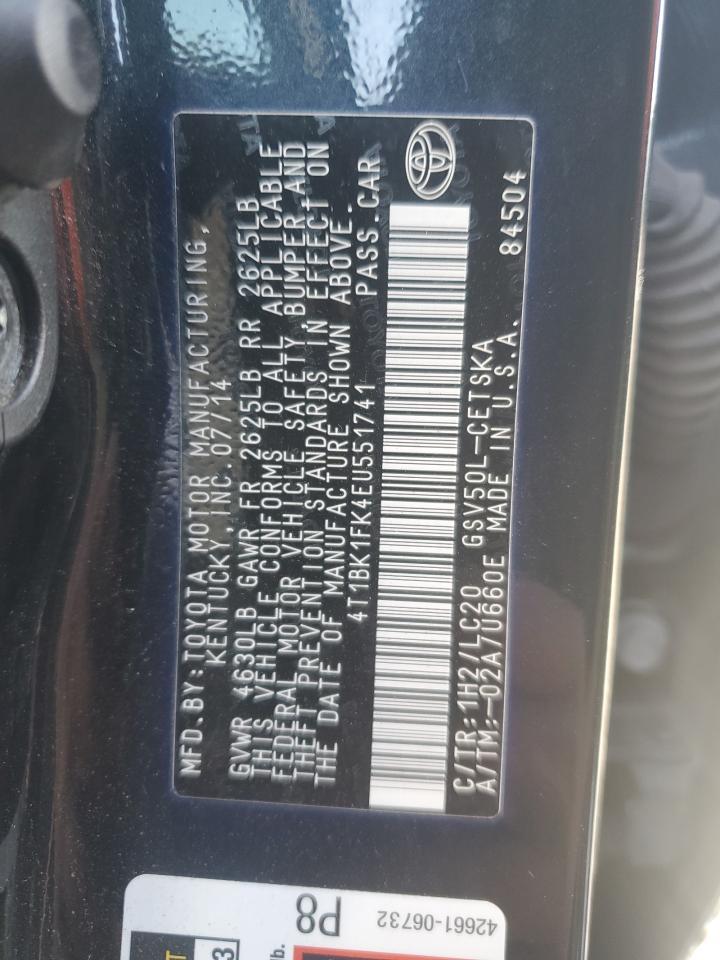 2014 TOYOTA CAMRY