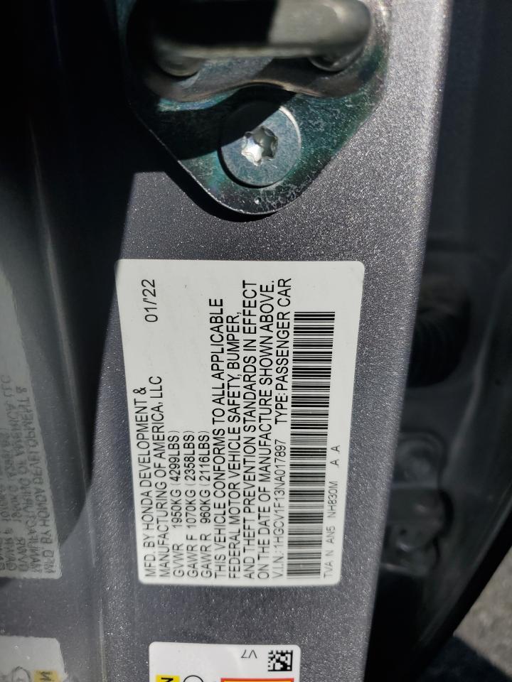 2022 HONDA ACCORD