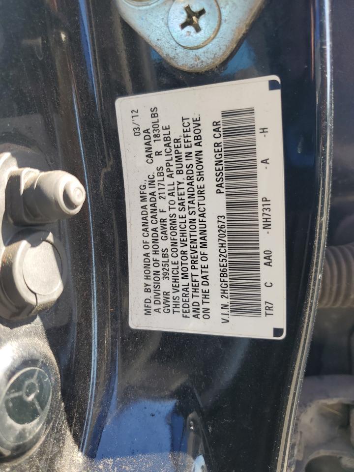 2012 HONDA CIVIC