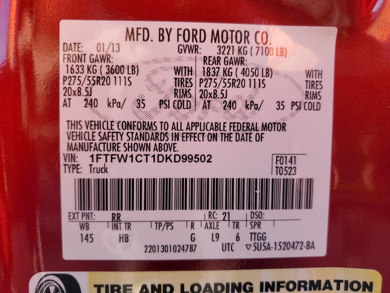 2013 FORD F-150