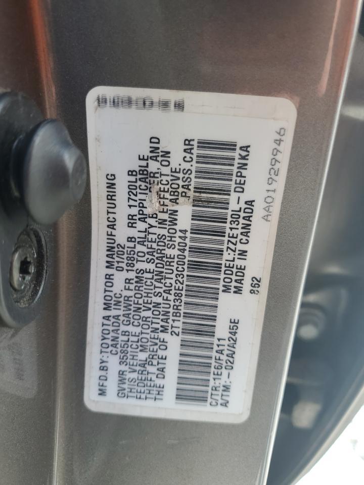 2003 TOYOTA COROLLA