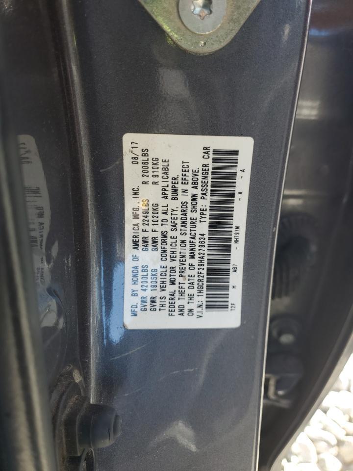 2017 HONDA ACCORD