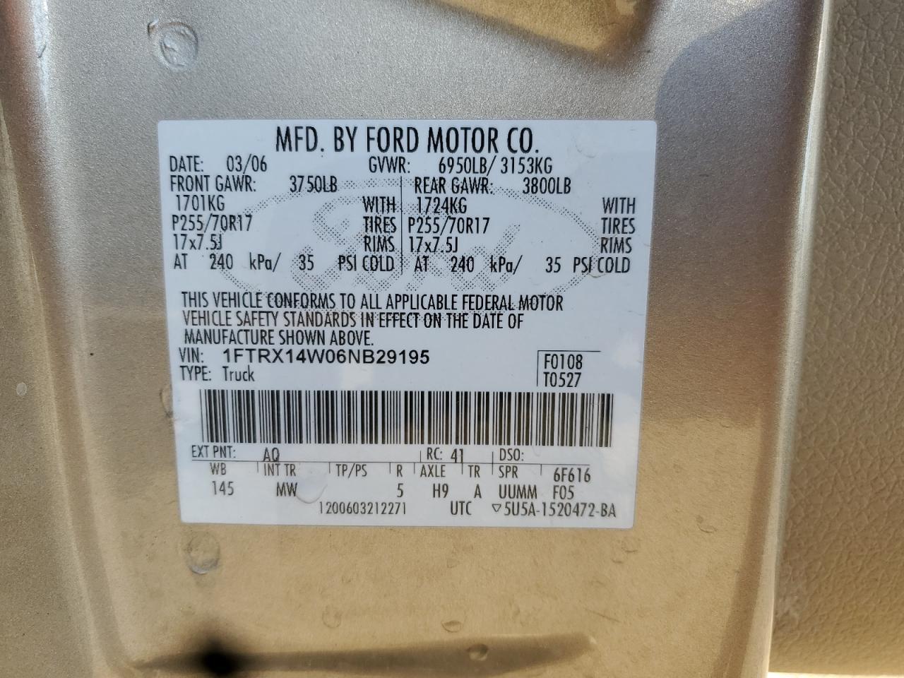 2006 FORD F-150