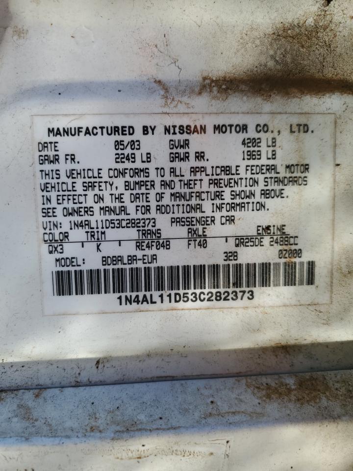 2003 NISSAN ALTIMA