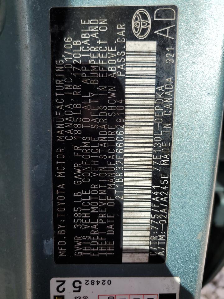 2006 TOYOTA COROLLA