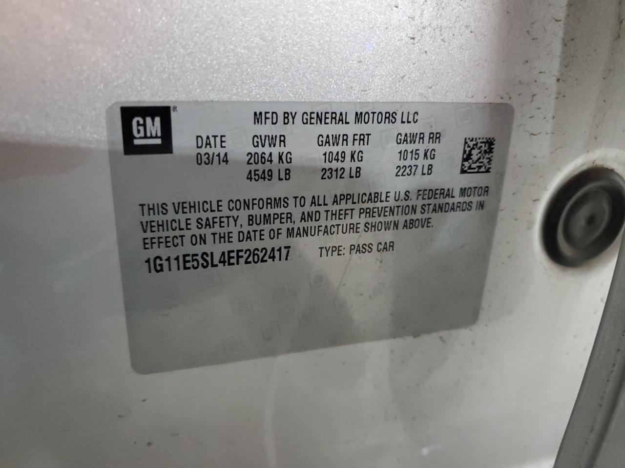 2014 CHEVROLET MALIBU