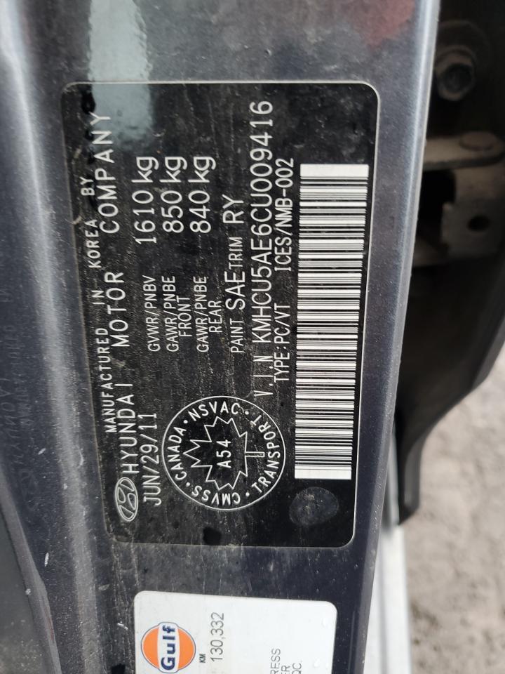 2012 HYUNDAI ACCENT