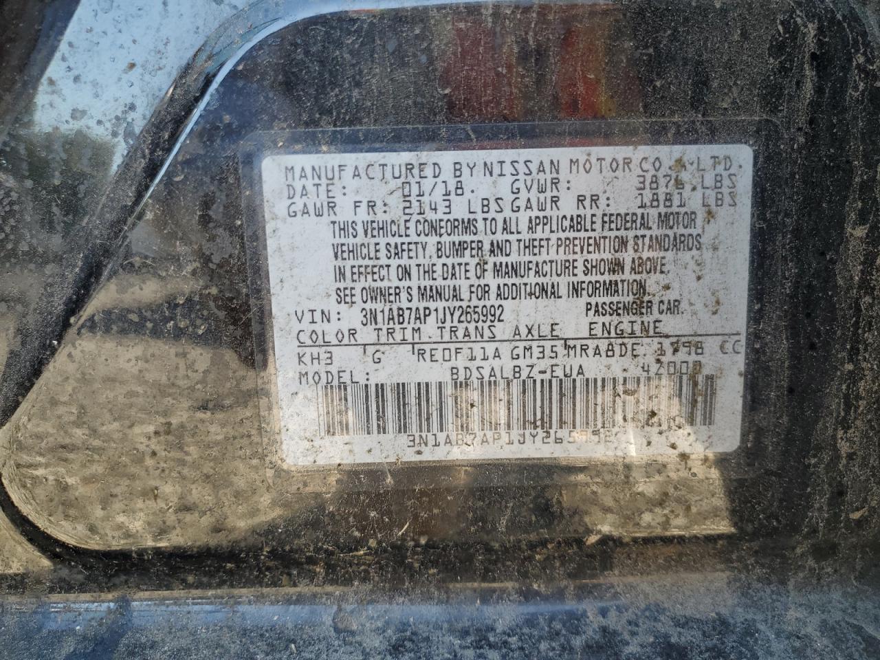2018 NISSAN SENTRA