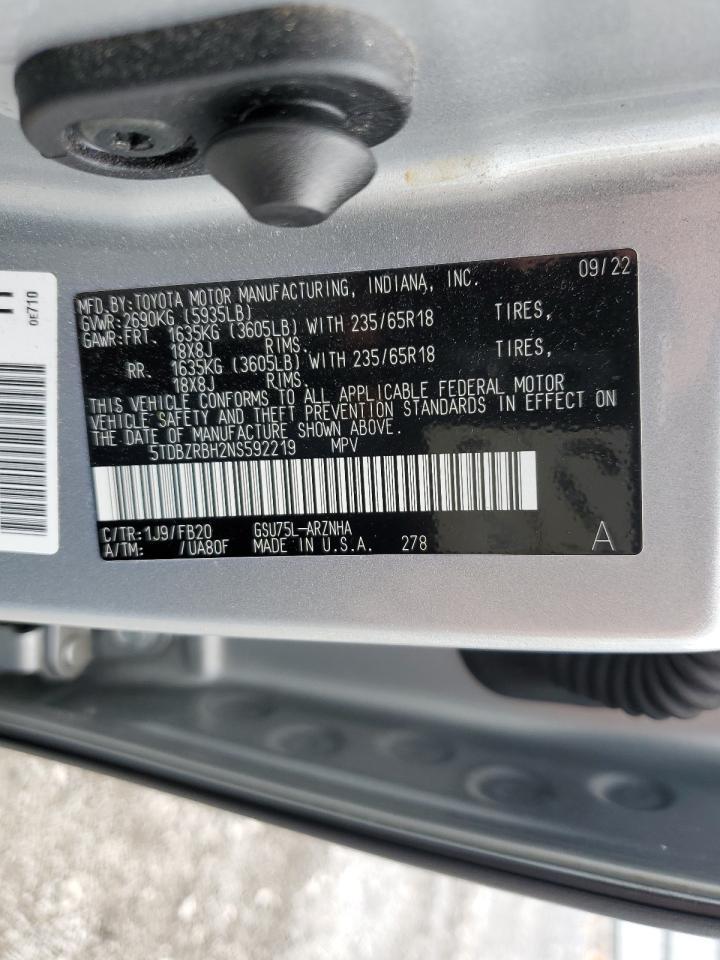 2022 TOYOTA HIGHLANDER