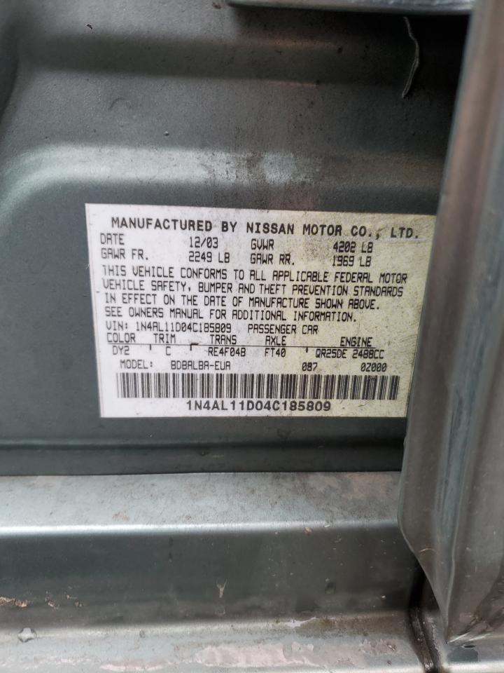 2004 NISSAN ALTIMA