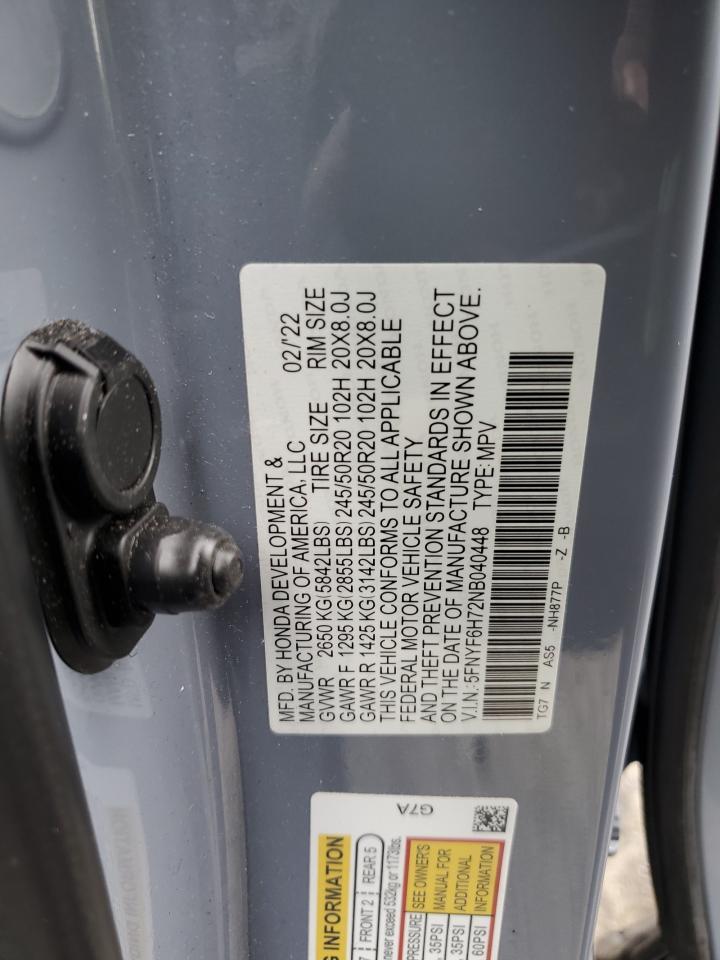 2022 HONDA PILOT