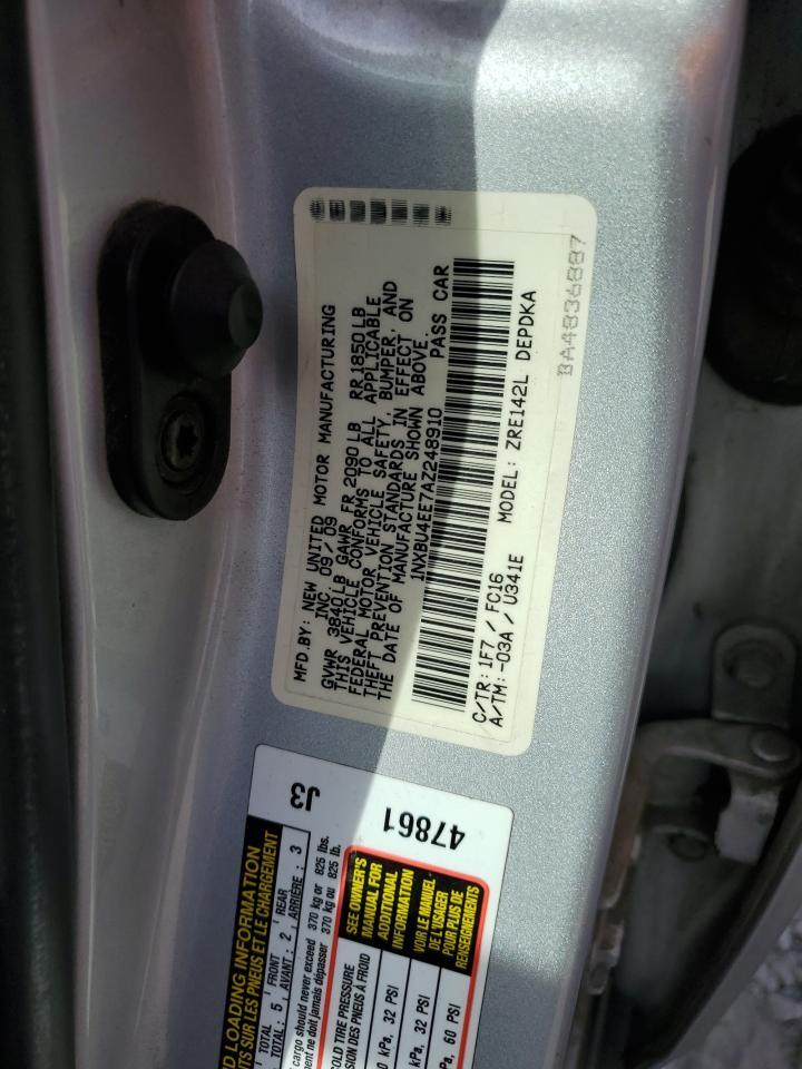 2010 TOYOTA COROLLA