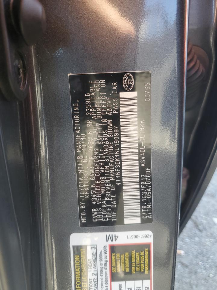 2011 TOYOTA CAMRY
