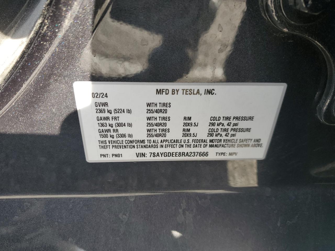 2024 TESLA MODEL Y