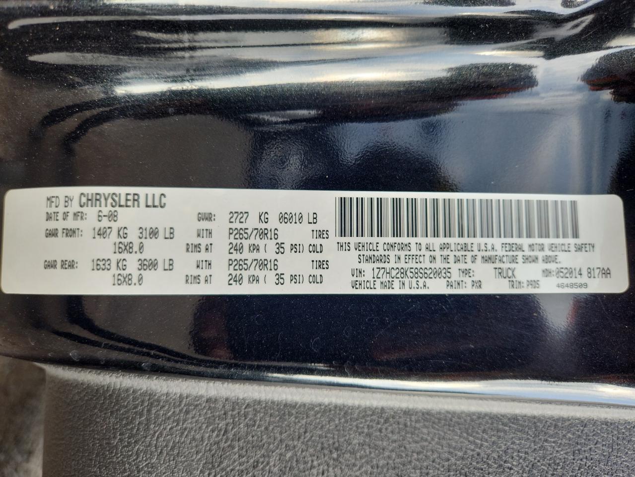 2008 MITSUBISHI Raider