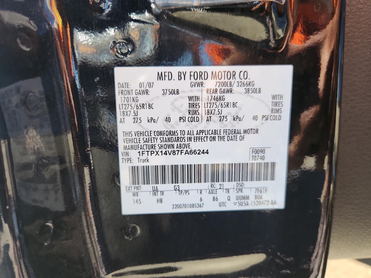2007 FORD F-150