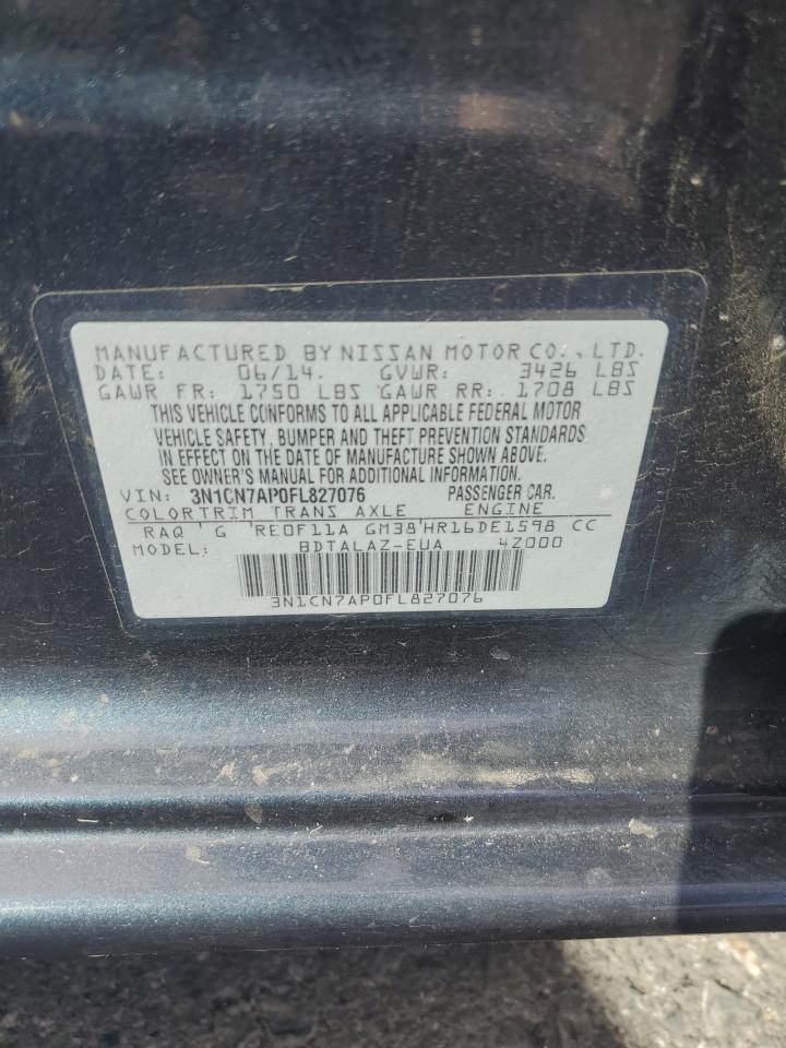 2015 NISSAN VERSA