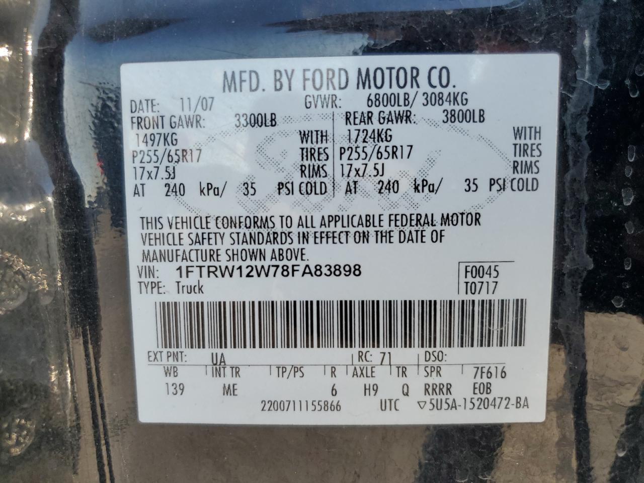 2008 FORD F-150