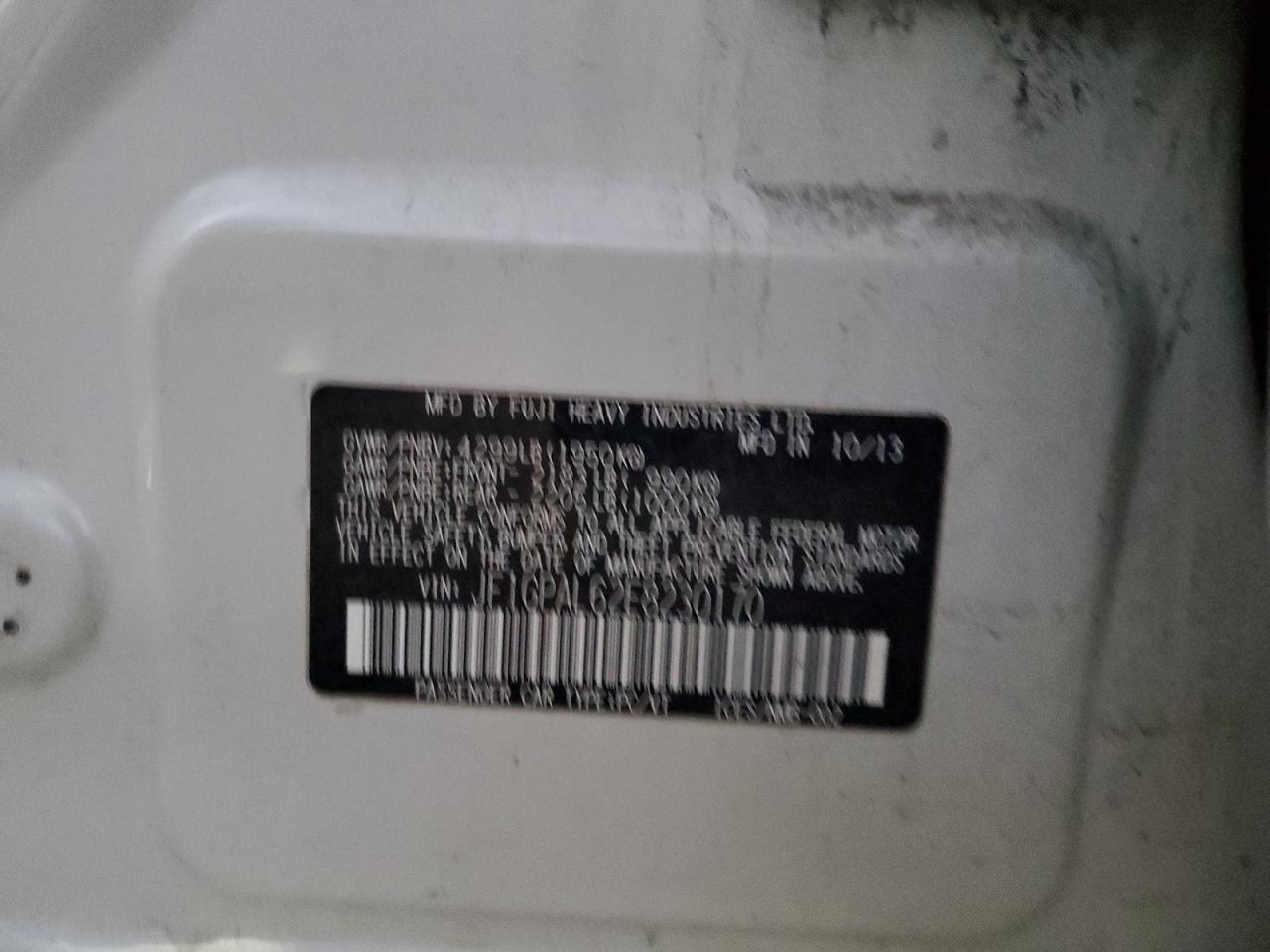 2014 SUBARU IMPREZA