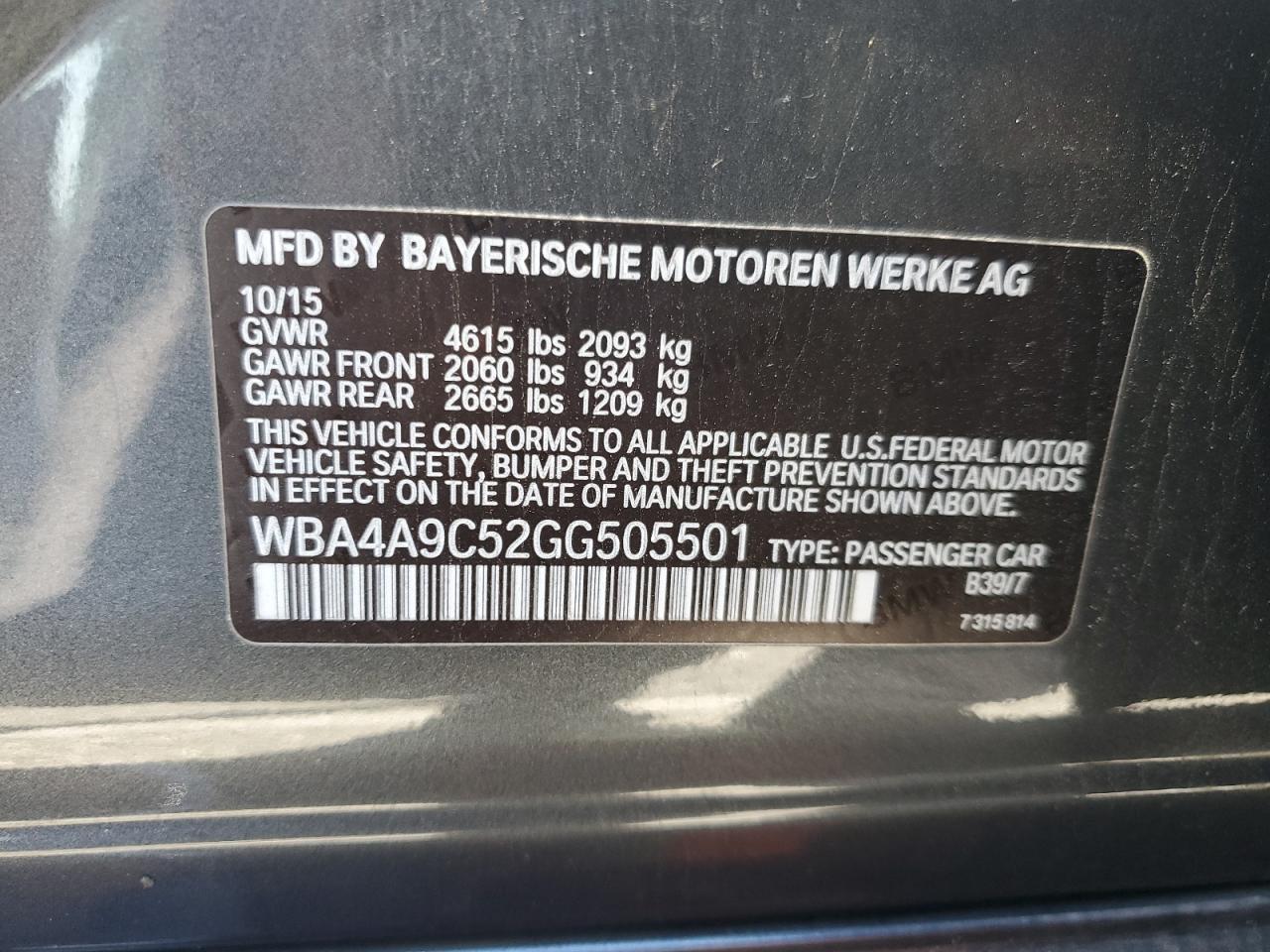 2016 BMW 4 Series