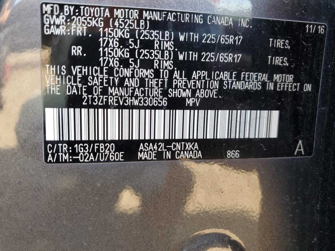 2017 TOYOTA RAV4