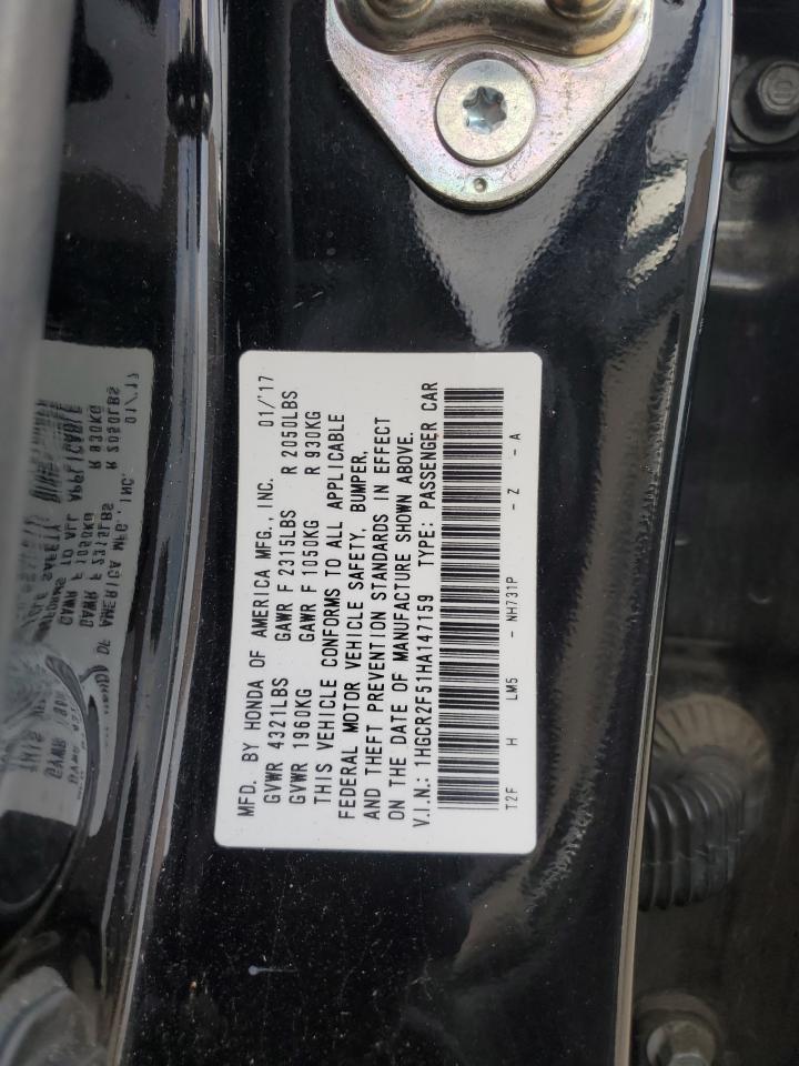 2017 HONDA ACCORD