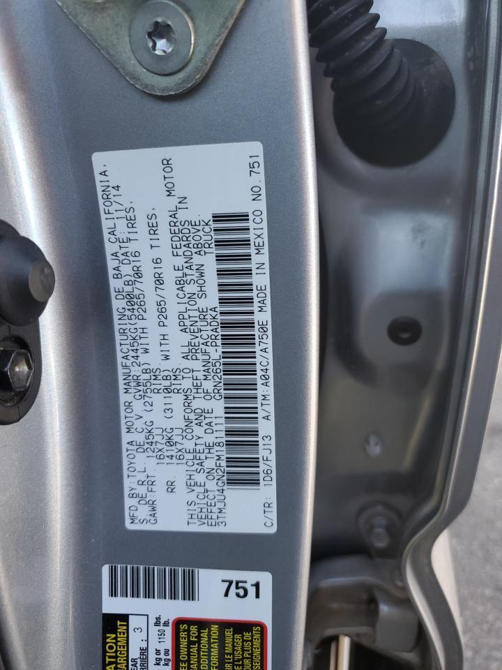 2015 TOYOTA TACOMA