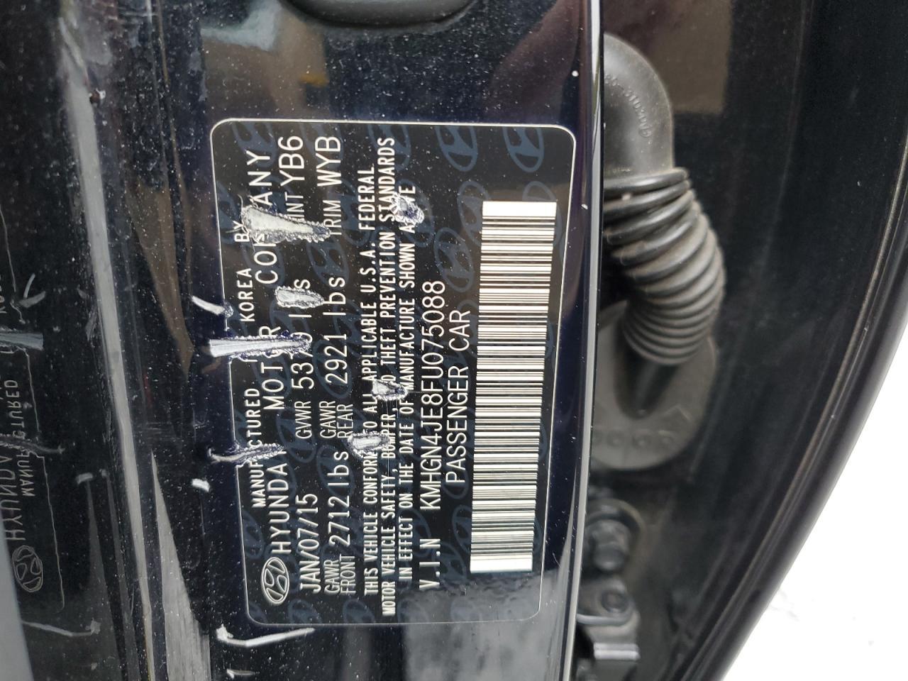 2015 HYUNDAI GENESIS