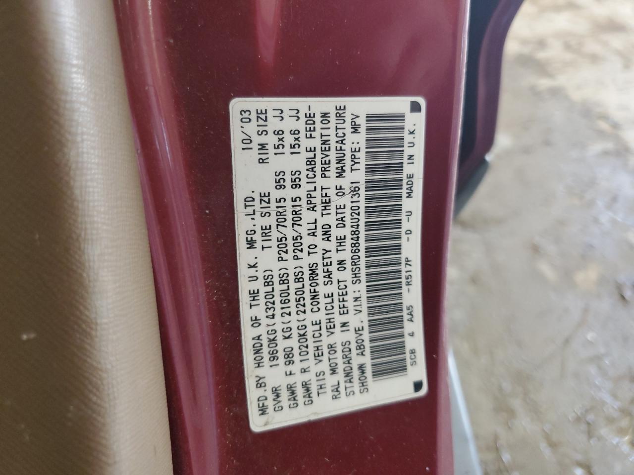 2004 HONDA CR-V