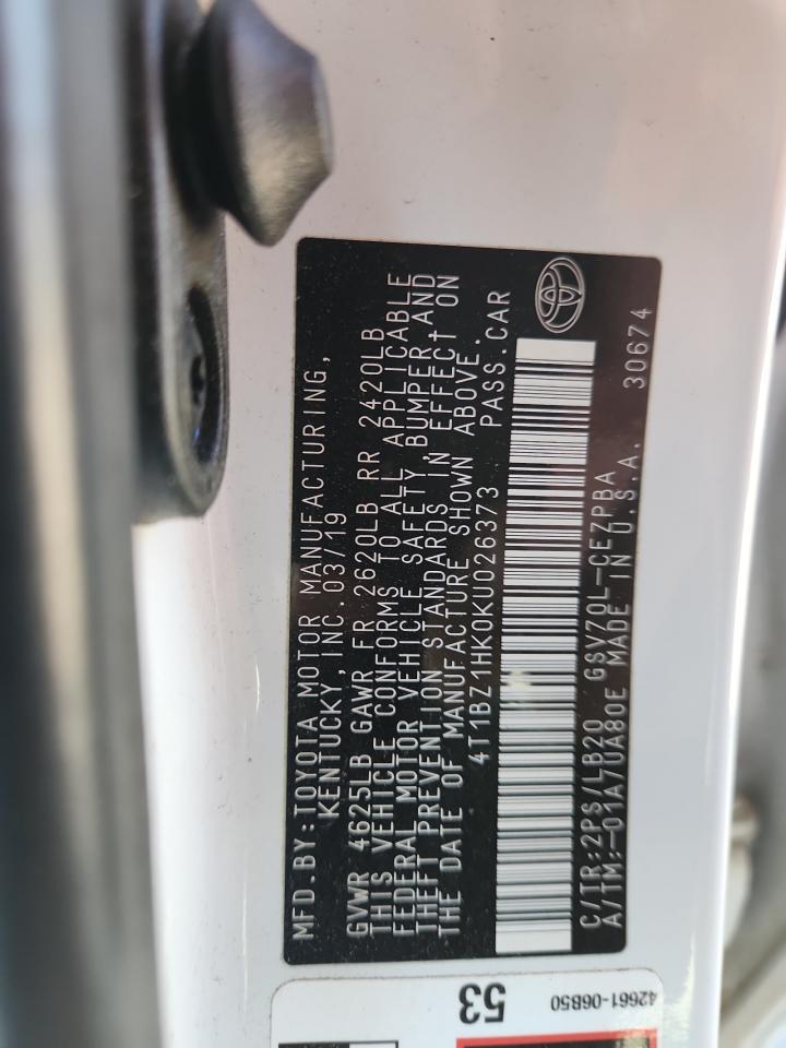 2019 TOYOTA CAMRY