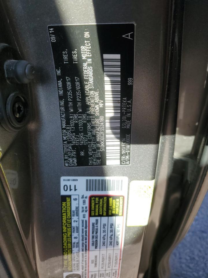 2015 TOYOTA SIENNA