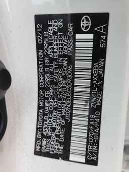 2012 TOYOTA PRIUS V