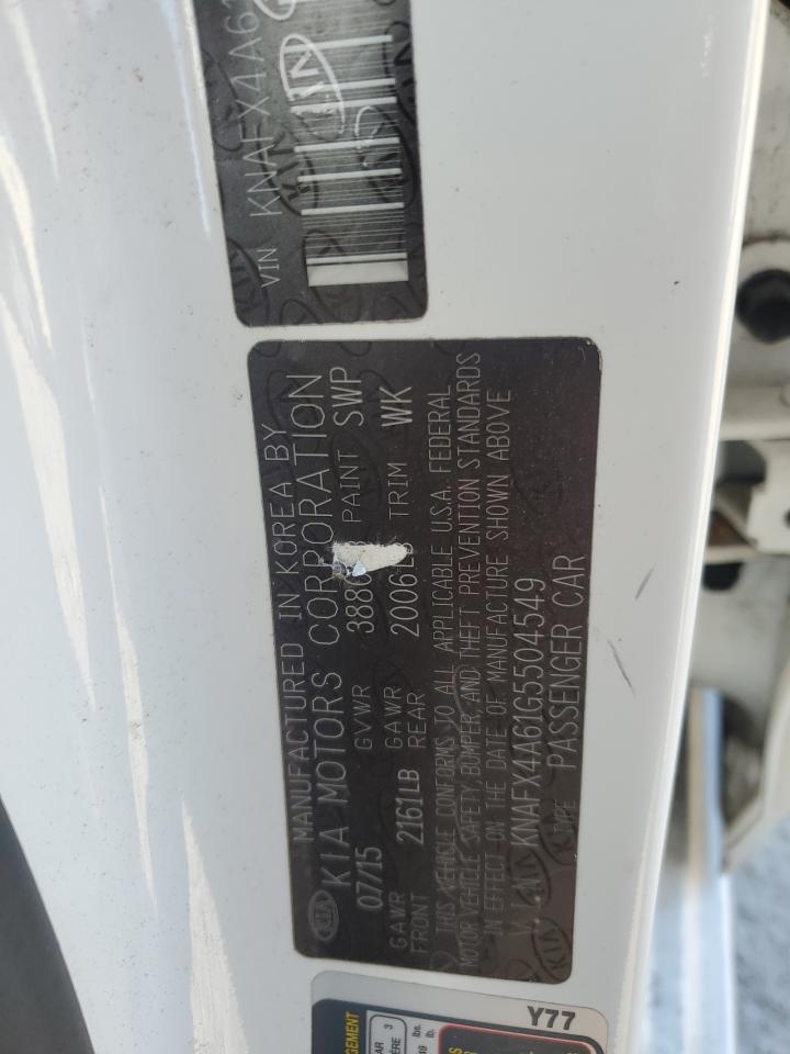 2016 KIA FORTE