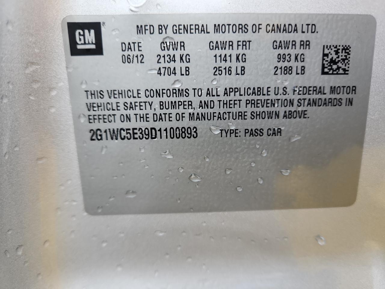2013 CHEVROLET IMPALA