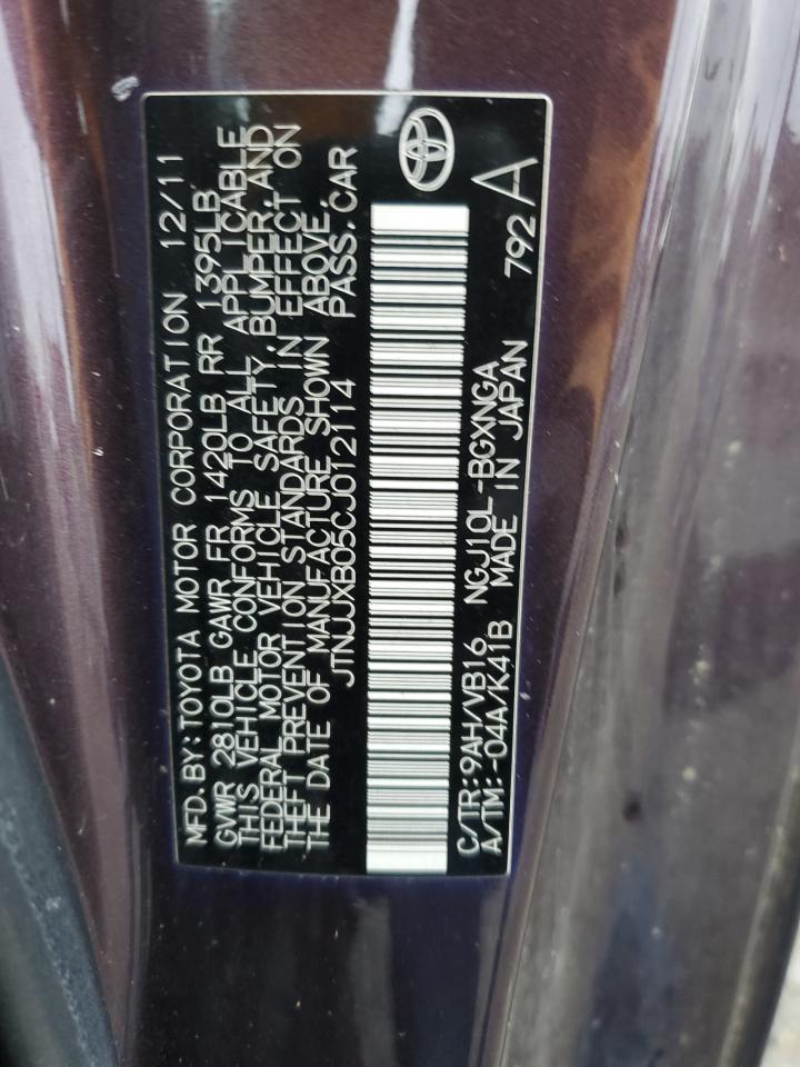 2012 TOYOTA SCION