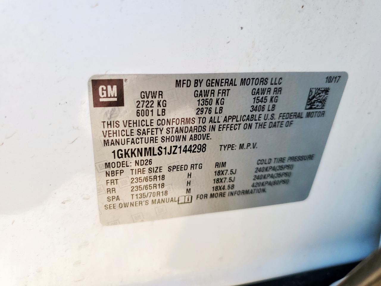 2018 GMC ACADIA