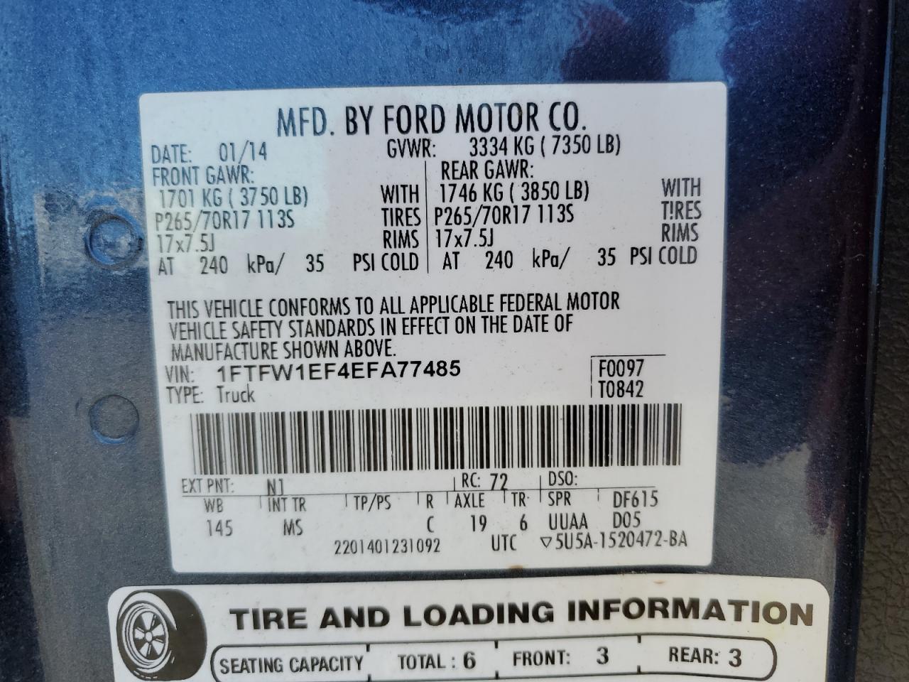 2014 FORD F-150