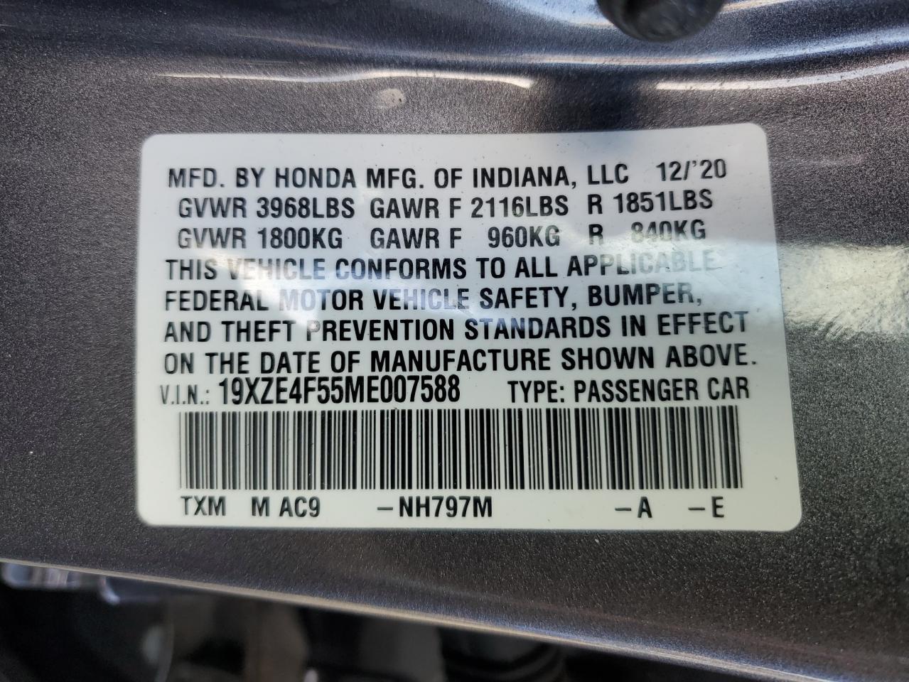 2021 HONDA Insight