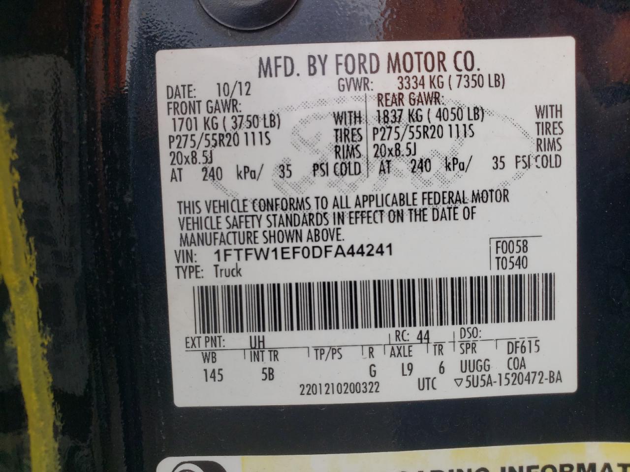 2013 FORD F-150