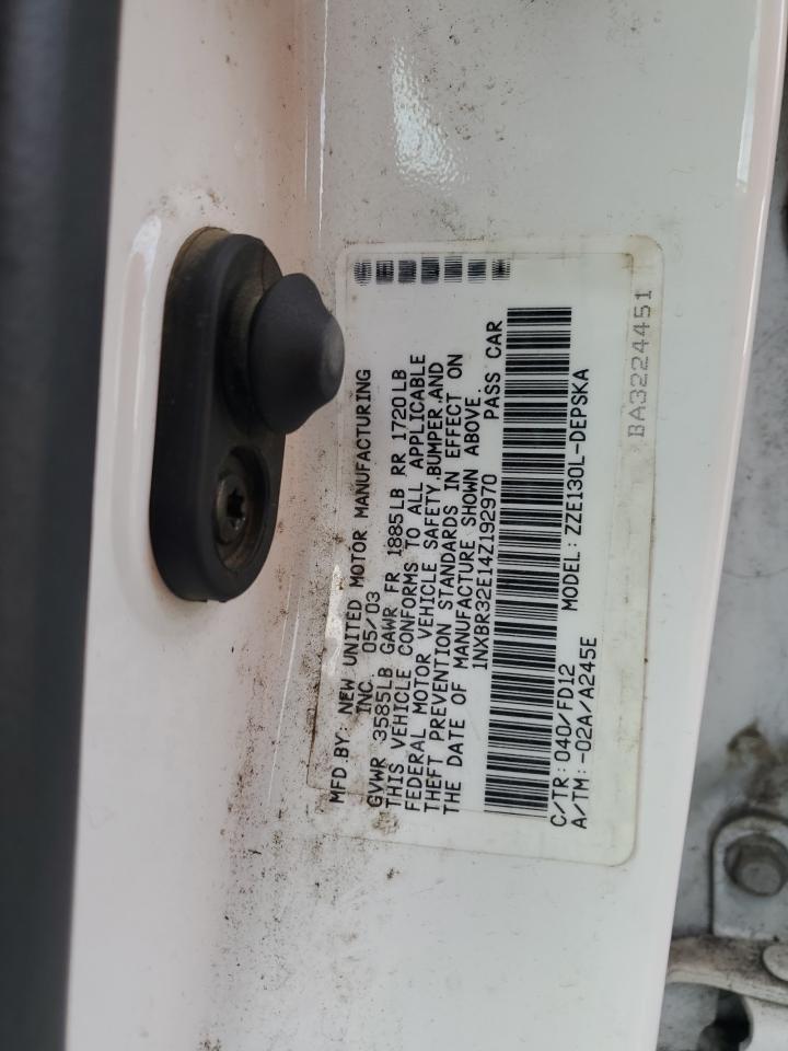 2004 TOYOTA COROLLA
