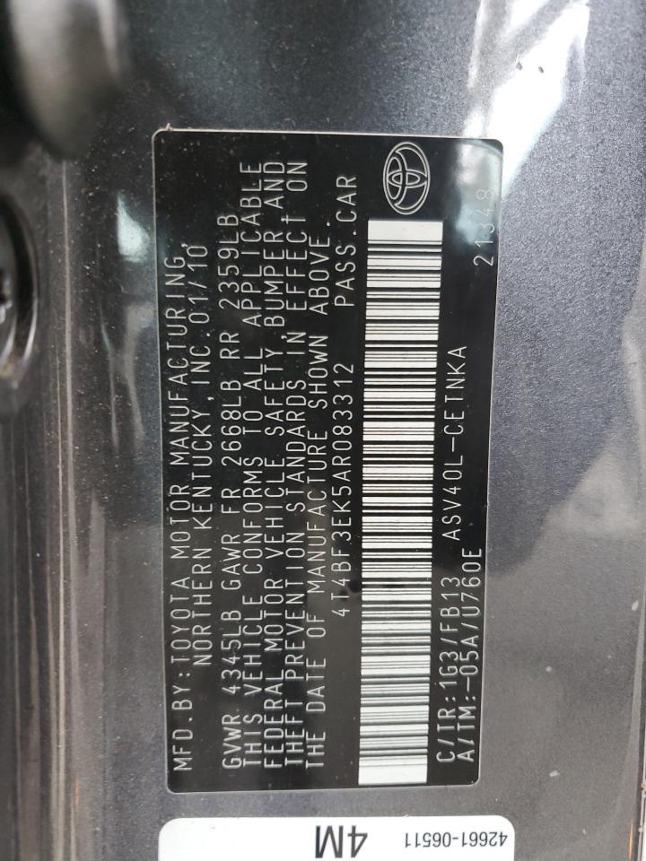 2010 TOYOTA CAMRY