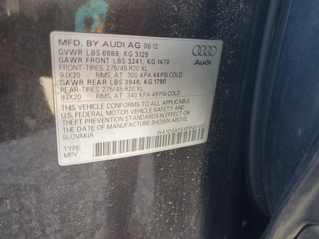 2013 AUDI Q7