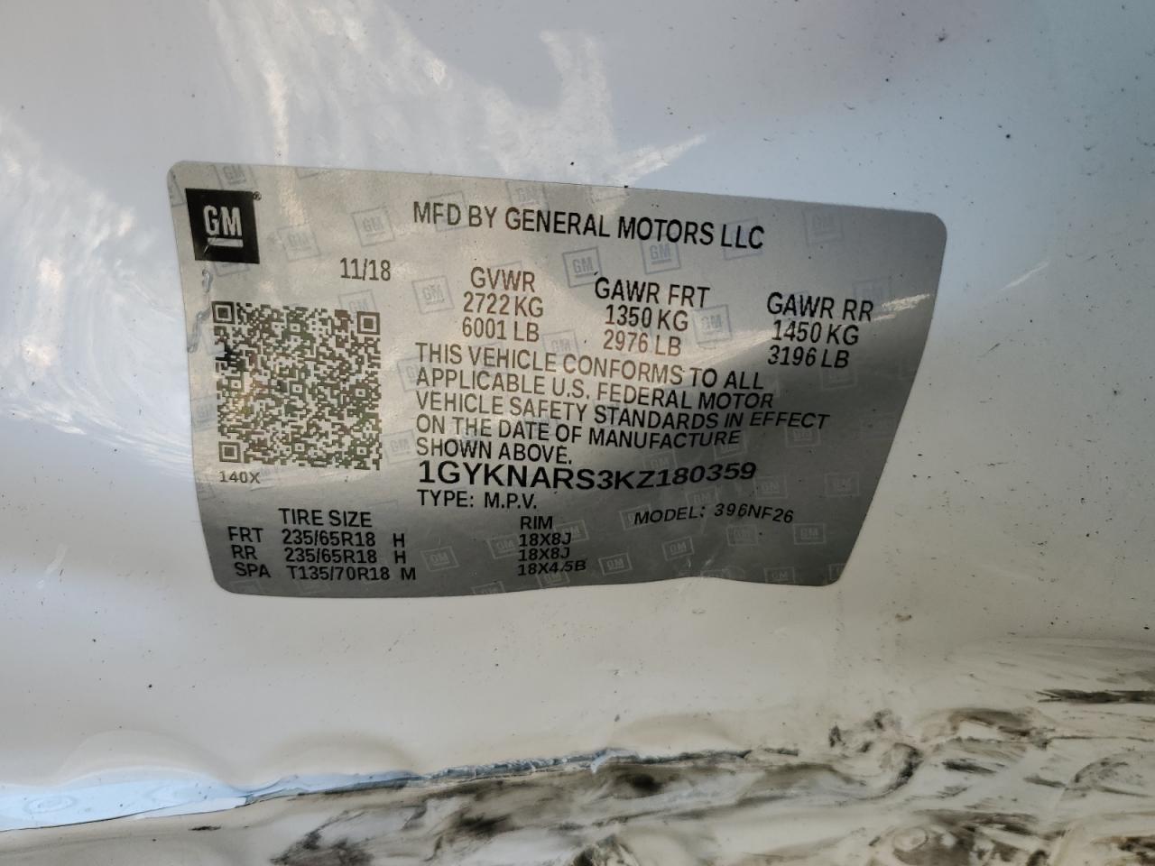 2019 CADILLAC XT5