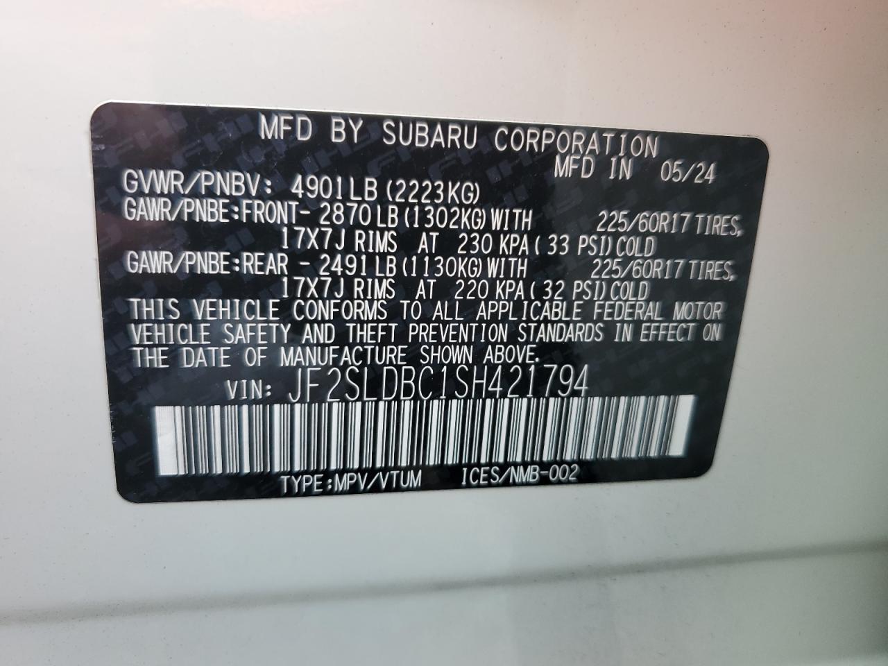 2025 SUBARU FORESTER