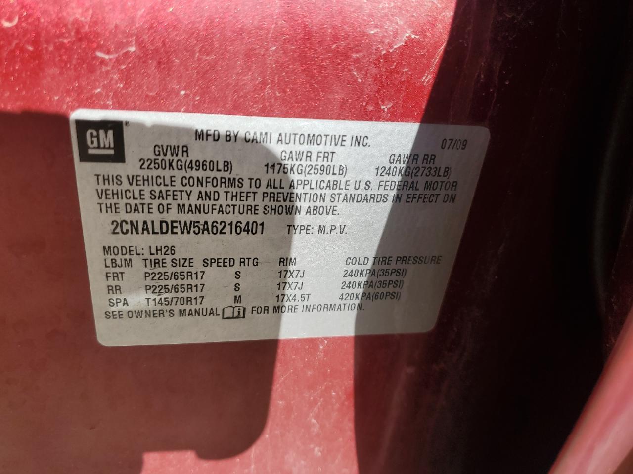 2010 CHEVROLET EQUINOX