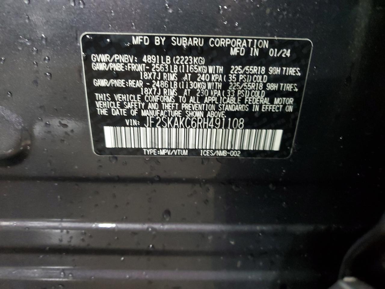 2024 SUBARU FORESTER