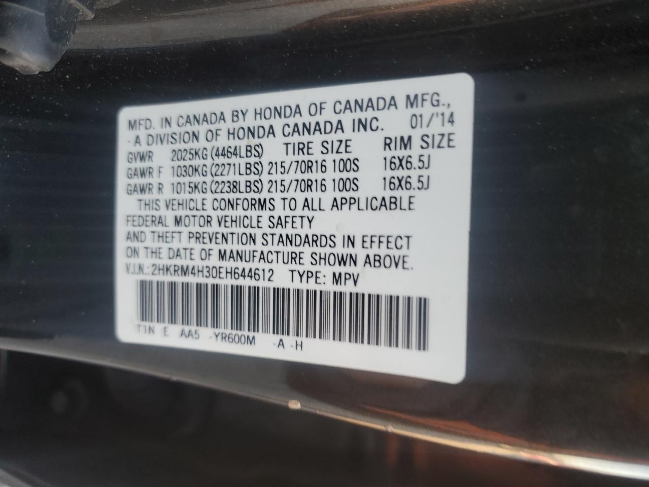 2014 HONDA CR-V