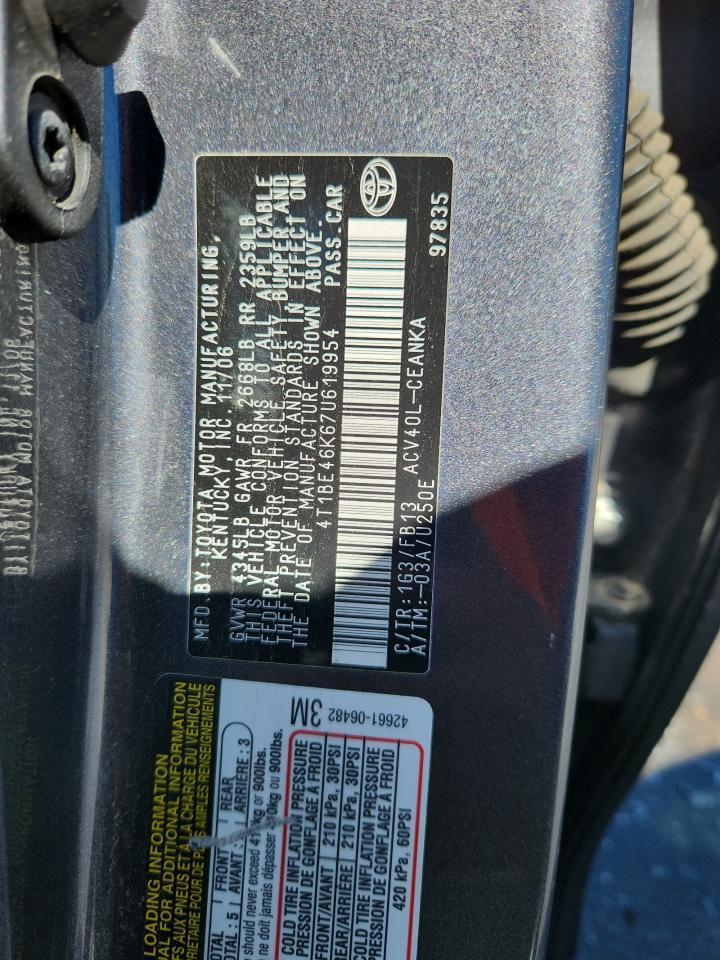 2007 TOYOTA CAMRY