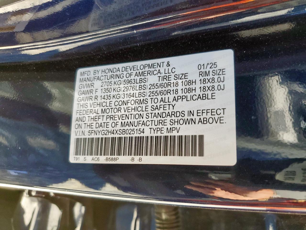 2025 HONDA PILOT