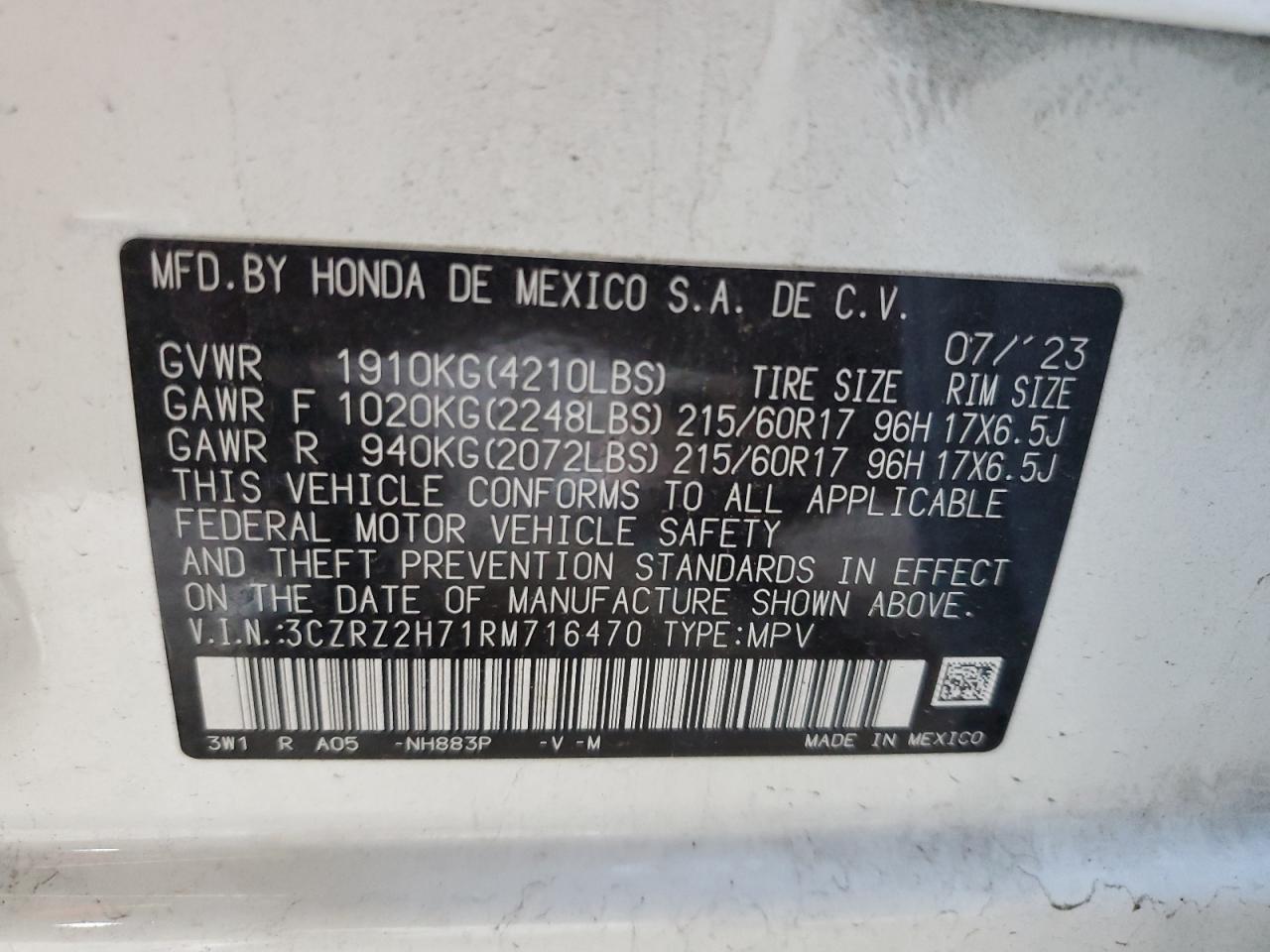 2024 HONDA HR-V